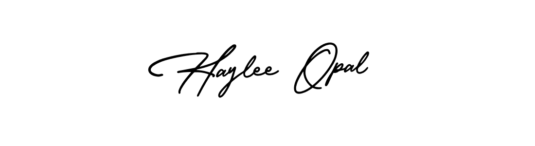 AmerikaSignatureDemo-Regular is a professional signature style that is perfect for those who want to add a touch of class to their signature. It is also a great choice for those who want to make their signature more unique. Get Haylee Opal name to fancy signature for free. Haylee Opal signature style 3 images and pictures png