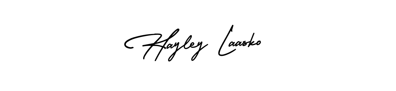 How to make Hayley Laasko signature? AmerikaSignatureDemo-Regular is a professional autograph style. Create handwritten signature for Hayley Laasko name. Hayley Laasko signature style 3 images and pictures png