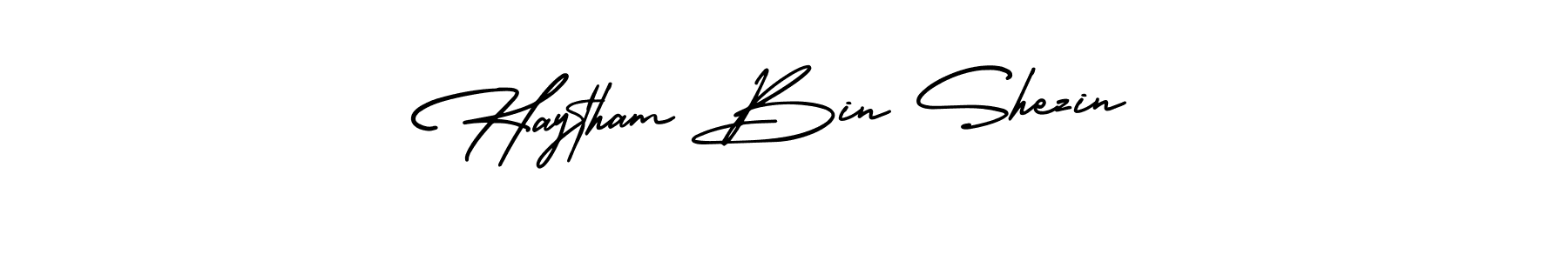 Create a beautiful signature design for name Haytham Bin Shezin. With this signature (AmerikaSignatureDemo-Regular) fonts, you can make a handwritten signature for free. Haytham Bin Shezin signature style 3 images and pictures png