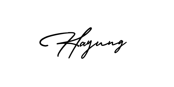 How to Draw Hayung signature style? AmerikaSignatureDemo-Regular is a latest design signature styles for name Hayung. Hayung signature style 3 images and pictures png