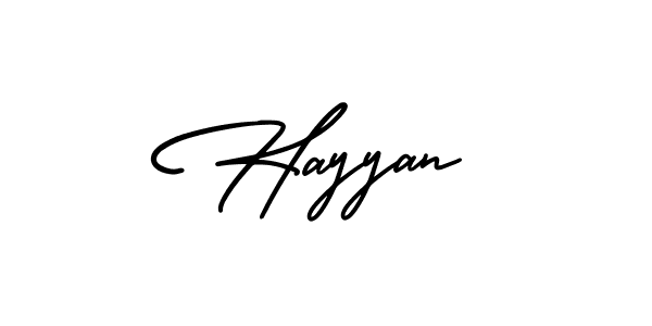 Make a beautiful signature design for name Hayyan. Use this online signature maker to create a handwritten signature for free. Hayyan signature style 3 images and pictures png