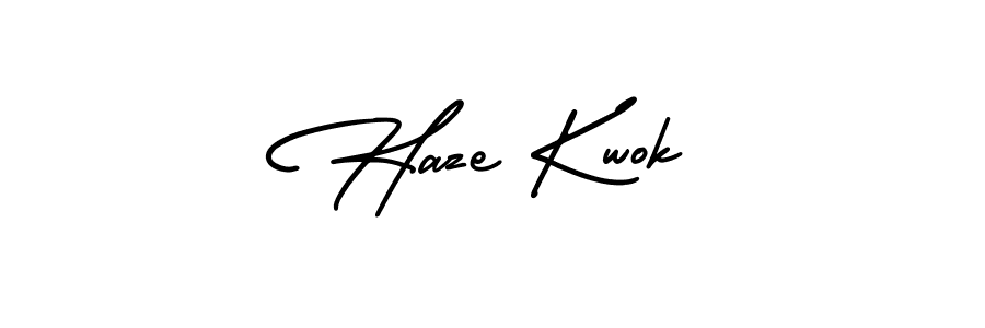 Make a beautiful signature design for name Haze Kwok. Use this online signature maker to create a handwritten signature for free. Haze Kwok signature style 3 images and pictures png