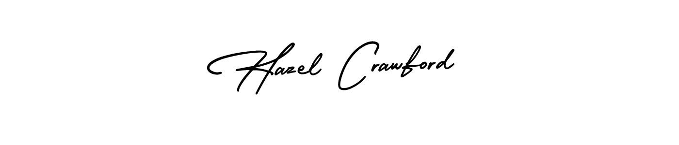 The best way (AmerikaSignatureDemo-Regular) to make a short signature is to pick only two or three words in your name. The name Hazel Crawford include a total of six letters. For converting this name. Hazel Crawford signature style 3 images and pictures png