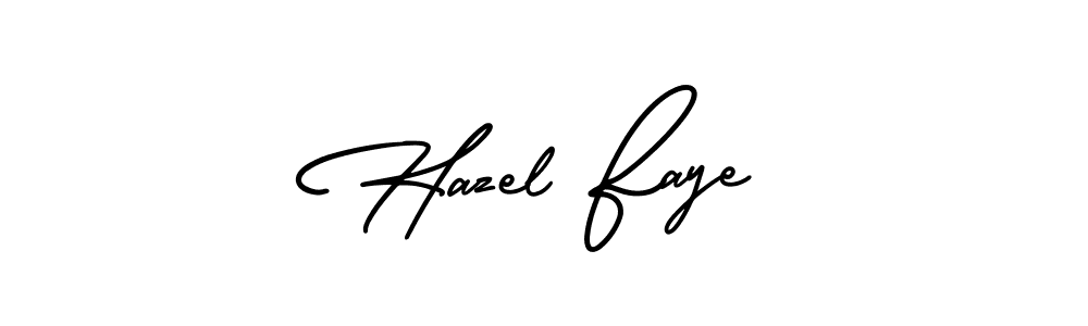 Design your own signature with our free online signature maker. With this signature software, you can create a handwritten (AmerikaSignatureDemo-Regular) signature for name Hazel Faye. Hazel Faye signature style 3 images and pictures png