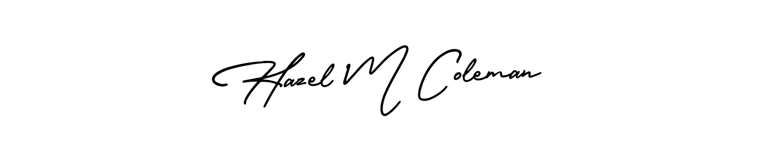 Make a beautiful signature design for name Hazel M Coleman. Use this online signature maker to create a handwritten signature for free. Hazel M Coleman signature style 3 images and pictures png