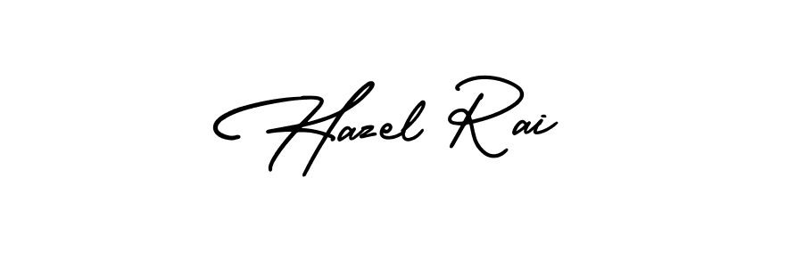 Make a beautiful signature design for name Hazel Rai. With this signature (AmerikaSignatureDemo-Regular) style, you can create a handwritten signature for free. Hazel Rai signature style 3 images and pictures png