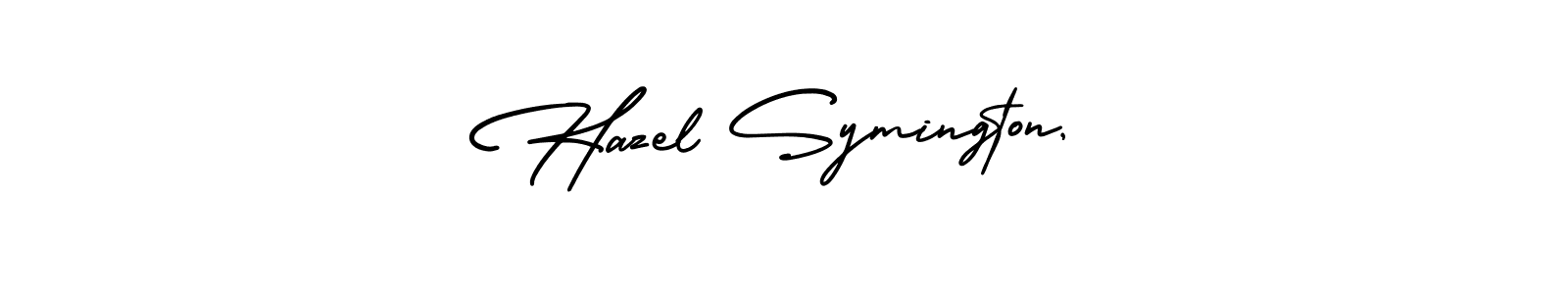 Hazel Symington, stylish signature style. Best Handwritten Sign (AmerikaSignatureDemo-Regular) for my name. Handwritten Signature Collection Ideas for my name Hazel Symington,. Hazel Symington, signature style 3 images and pictures png