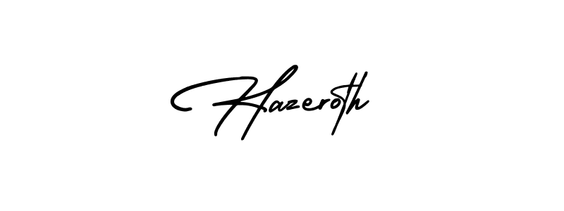 Hazeroth stylish signature style. Best Handwritten Sign (AmerikaSignatureDemo-Regular) for my name. Handwritten Signature Collection Ideas for my name Hazeroth. Hazeroth signature style 3 images and pictures png