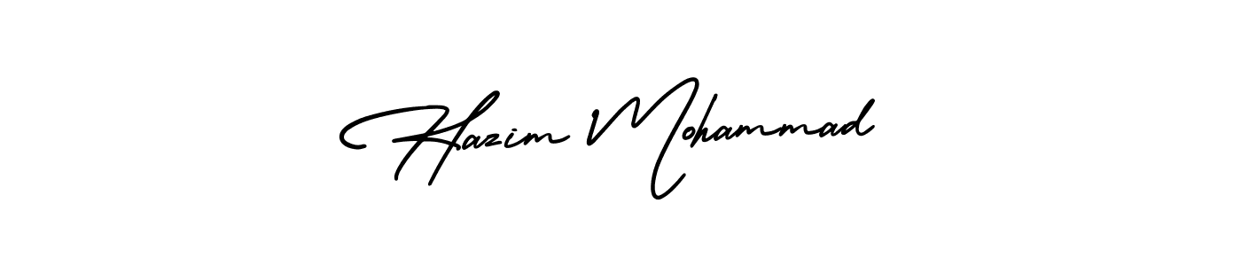 Also we have Hazim Mohammad name is the best signature style. Create professional handwritten signature collection using AmerikaSignatureDemo-Regular autograph style. Hazim Mohammad signature style 3 images and pictures png