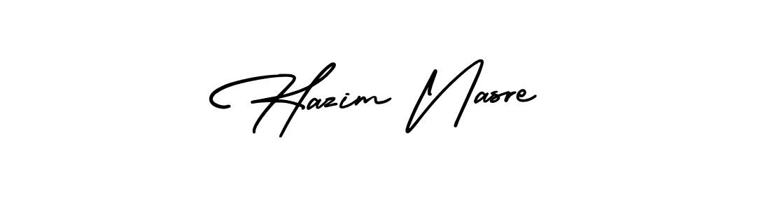 Best and Professional Signature Style for Hazim Nasre. AmerikaSignatureDemo-Regular Best Signature Style Collection. Hazim Nasre signature style 3 images and pictures png