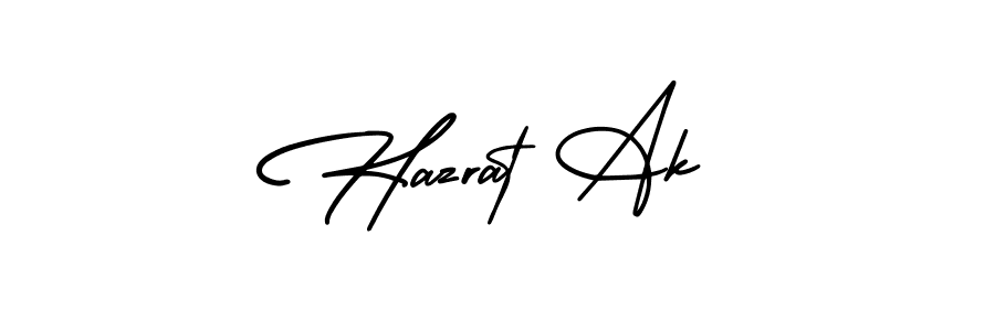 AmerikaSignatureDemo-Regular is a professional signature style that is perfect for those who want to add a touch of class to their signature. It is also a great choice for those who want to make their signature more unique. Get Hazrat Ak name to fancy signature for free. Hazrat Ak signature style 3 images and pictures png