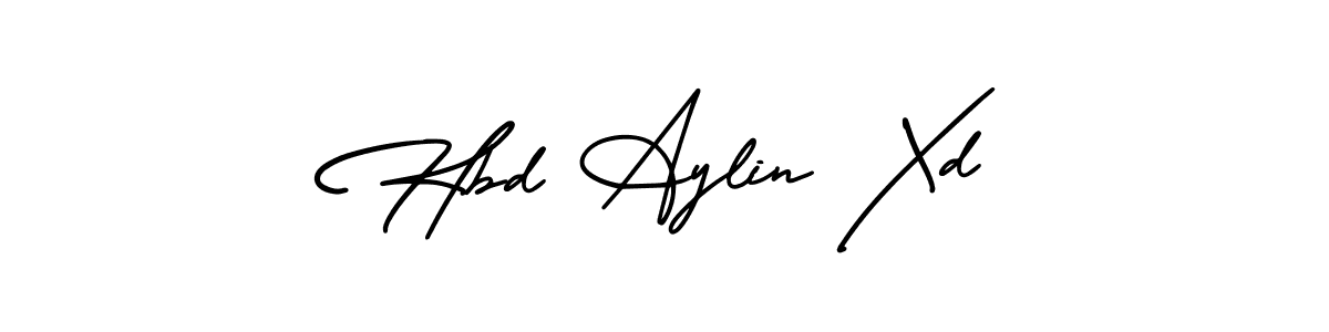 Also You can easily find your signature by using the search form. We will create Hbd Aylin Xd name handwritten signature images for you free of cost using AmerikaSignatureDemo-Regular sign style. Hbd Aylin Xd signature style 3 images and pictures png