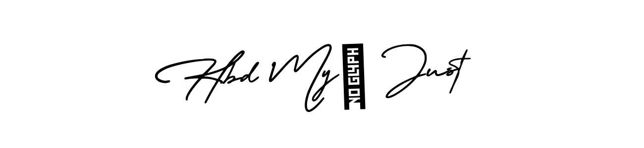 Make a beautiful signature design for name Hbd My  Just. Use this online signature maker to create a handwritten signature for free. Hbd My  Just signature style 3 images and pictures png