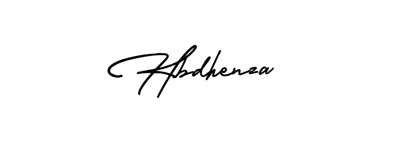 It looks lik you need a new signature style for name Hbdhenza. Design unique handwritten (AmerikaSignatureDemo-Regular) signature with our free signature maker in just a few clicks. Hbdhenza signature style 3 images and pictures png