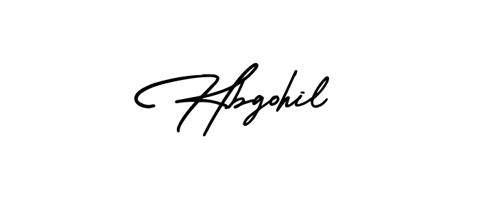 AmerikaSignatureDemo-Regular is a professional signature style that is perfect for those who want to add a touch of class to their signature. It is also a great choice for those who want to make their signature more unique. Get Hbgohil name to fancy signature for free. Hbgohil signature style 3 images and pictures png