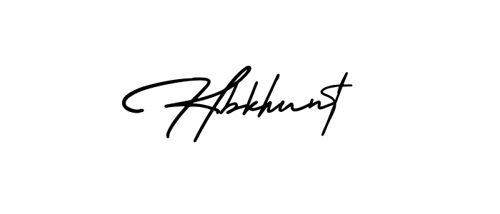 Create a beautiful signature design for name Hbkhunt. With this signature (AmerikaSignatureDemo-Regular) fonts, you can make a handwritten signature for free. Hbkhunt signature style 3 images and pictures png