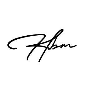 Create a beautiful signature design for name Hbm. With this signature (AmerikaSignatureDemo-Regular) fonts, you can make a handwritten signature for free. Hbm signature style 3 images and pictures png