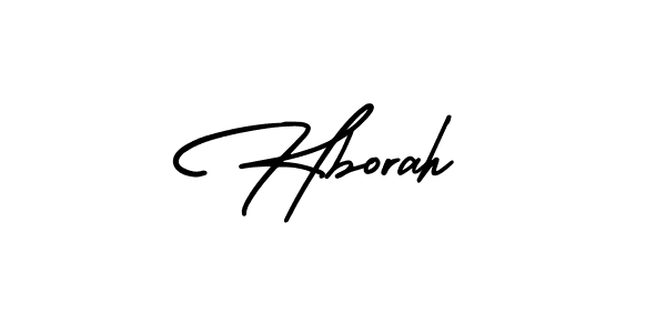 Create a beautiful signature design for name Hborah. With this signature (AmerikaSignatureDemo-Regular) fonts, you can make a handwritten signature for free. Hborah signature style 3 images and pictures png