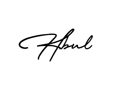 Use a signature maker to create a handwritten signature online. With this signature software, you can design (AmerikaSignatureDemo-Regular) your own signature for name Hbul. Hbul signature style 3 images and pictures png