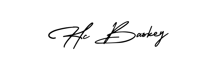 Use a signature maker to create a handwritten signature online. With this signature software, you can design (AmerikaSignatureDemo-Regular) your own signature for name Hc Baskey. Hc Baskey signature style 3 images and pictures png