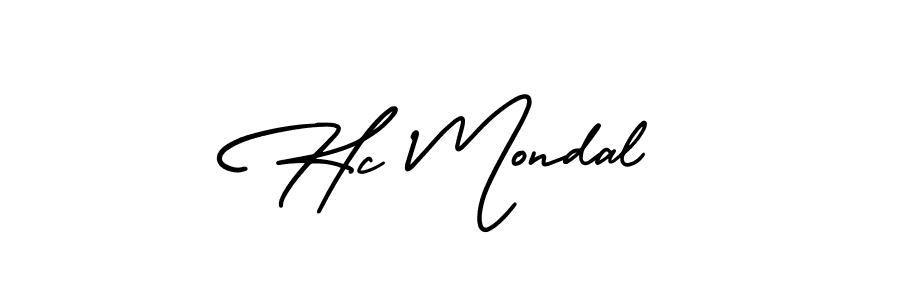 It looks lik you need a new signature style for name Hc Mondal. Design unique handwritten (AmerikaSignatureDemo-Regular) signature with our free signature maker in just a few clicks. Hc Mondal signature style 3 images and pictures png