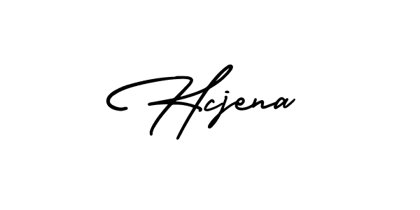 How to Draw Hcjena signature style? AmerikaSignatureDemo-Regular is a latest design signature styles for name Hcjena. Hcjena signature style 3 images and pictures png