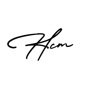 It looks lik you need a new signature style for name Hcm. Design unique handwritten (AmerikaSignatureDemo-Regular) signature with our free signature maker in just a few clicks. Hcm signature style 3 images and pictures png