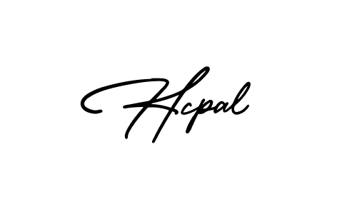 You should practise on your own different ways (AmerikaSignatureDemo-Regular) to write your name (Hcpal) in signature. don't let someone else do it for you. Hcpal signature style 3 images and pictures png