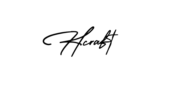 Design your own signature with our free online signature maker. With this signature software, you can create a handwritten (AmerikaSignatureDemo-Regular) signature for name Hcraft. Hcraft signature style 3 images and pictures png