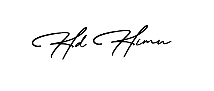 Create a beautiful signature design for name Hd Himu. With this signature (AmerikaSignatureDemo-Regular) fonts, you can make a handwritten signature for free. Hd Himu signature style 3 images and pictures png