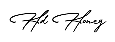 A sleek calligraphic signature for name Hd Honey utilizing AmerikaSignatureDemo-Regular styling. Great for adding personal signatures to photos and art. Hd Honey signature style 3 images and pictures png