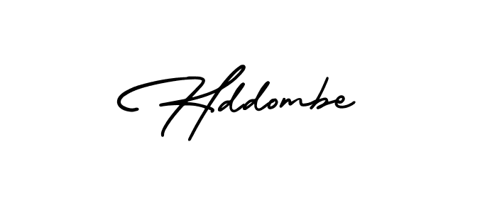 How to make Hddombe signature? AmerikaSignatureDemo-Regular is a professional autograph style. Create handwritten signature for Hddombe name. Hddombe signature style 3 images and pictures png