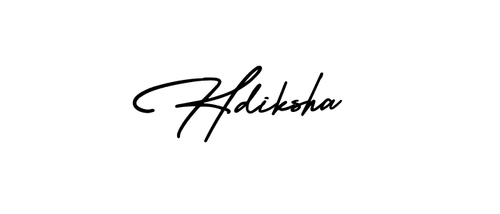 Hdiksha stylish signature style. Best Handwritten Sign (AmerikaSignatureDemo-Regular) for my name. Handwritten Signature Collection Ideas for my name Hdiksha. Hdiksha signature style 3 images and pictures png