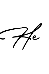 Use a signature maker to create a handwritten signature online. With this signature software, you can design (AmerikaSignatureDemo-Regular) your own signature for name He. He signature style 3 images and pictures png
