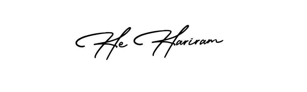 How to make He Hariram signature? AmerikaSignatureDemo-Regular is a professional autograph style. Create handwritten signature for He Hariram name. He Hariram signature style 3 images and pictures png