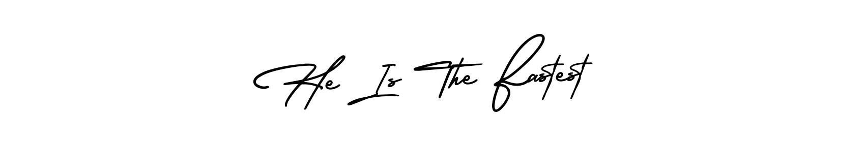 See photos of He Is The Fastest official signature by Spectra . Check more albums & portfolios. Read reviews & check more about AmerikaSignatureDemo-Regular font. He Is The Fastest signature style 3 images and pictures png