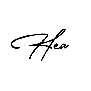 You should practise on your own different ways (AmerikaSignatureDemo-Regular) to write your name (Hea) in signature. don't let someone else do it for you. Hea signature style 3 images and pictures png