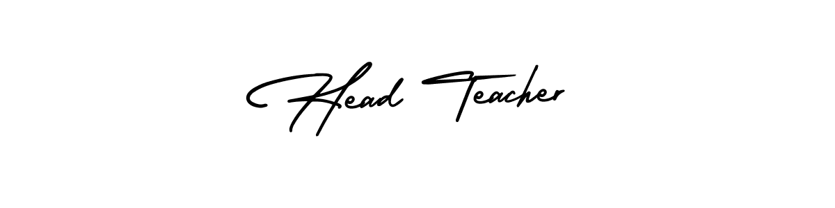 Design your own signature with our free online signature maker. With this signature software, you can create a handwritten (AmerikaSignatureDemo-Regular) signature for name Head Teacher. Head Teacher signature style 3 images and pictures png