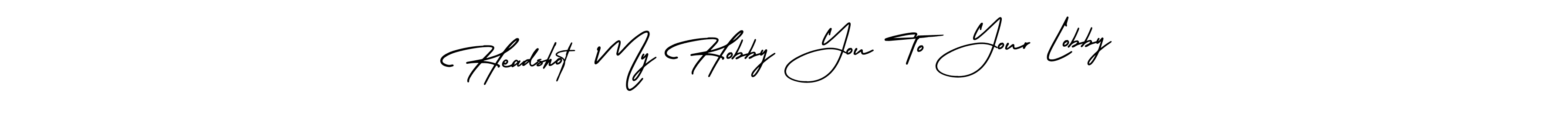 Use a signature maker to create a handwritten signature online. With this signature software, you can design (AmerikaSignatureDemo-Regular) your own signature for name Headshot  My Hobby You To Your Lobby. Headshot  My Hobby You To Your Lobby signature style 3 images and pictures png