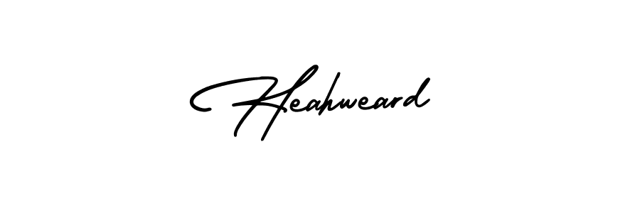 Create a beautiful signature design for name Heahweard. With this signature (AmerikaSignatureDemo-Regular) fonts, you can make a handwritten signature for free. Heahweard signature style 3 images and pictures png