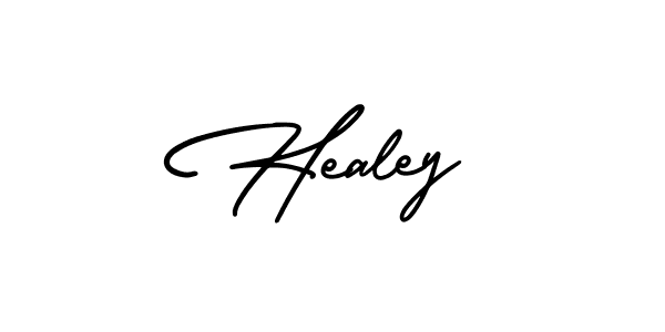 How to make Healey name signature. Use AmerikaSignatureDemo-Regular style for creating short signs online. This is the latest handwritten sign. Healey signature style 3 images and pictures png