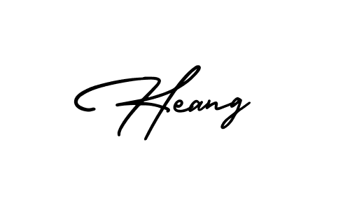 Create a beautiful signature design for name Heang. With this signature (AmerikaSignatureDemo-Regular) fonts, you can make a handwritten signature for free. Heang signature style 3 images and pictures png