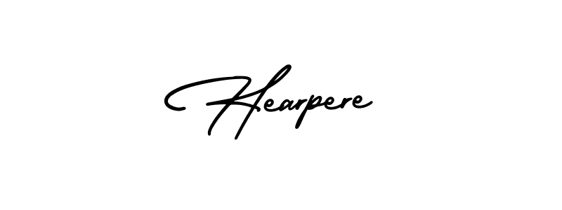 AmerikaSignatureDemo-Regular is a professional signature style that is perfect for those who want to add a touch of class to their signature. It is also a great choice for those who want to make their signature more unique. Get Hearpere name to fancy signature for free. Hearpere signature style 3 images and pictures png