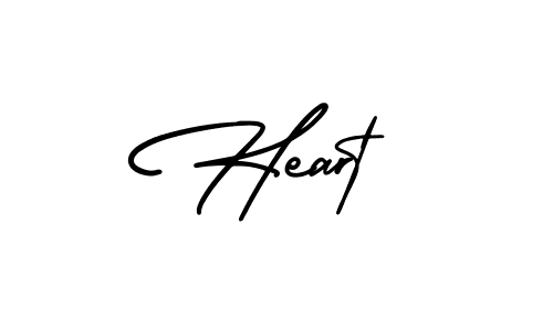 How to make Heart signature? AmerikaSignatureDemo-Regular is a professional autograph style. Create handwritten signature for Heart name. Heart signature style 3 images and pictures png