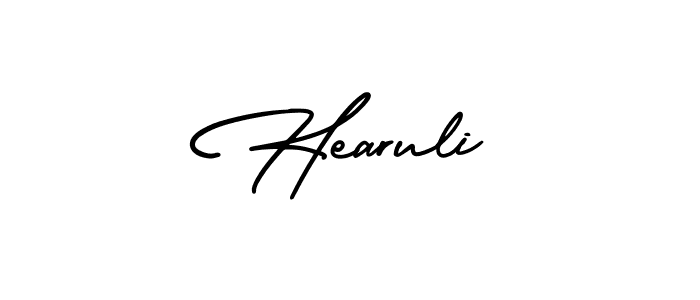 if you are searching for the best signature style for your name Hearuli. so please give up your signature search. here we have designed multiple signature styles  using AmerikaSignatureDemo-Regular. Hearuli signature style 3 images and pictures png