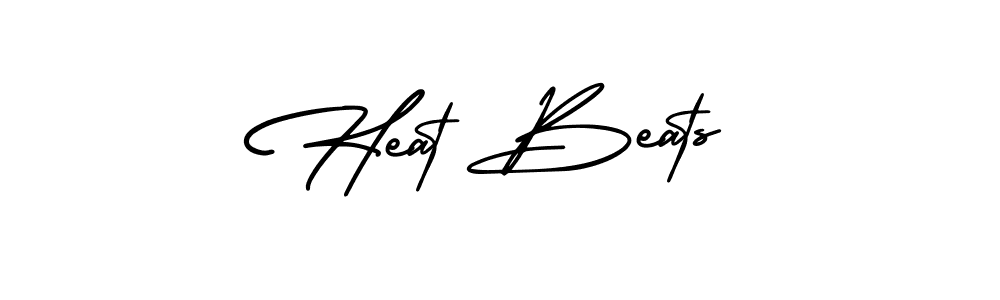 Use a signature maker to create a handwritten signature online. With this signature software, you can design (AmerikaSignatureDemo-Regular) your own signature for name Heat Beats. Heat Beats signature style 3 images and pictures png