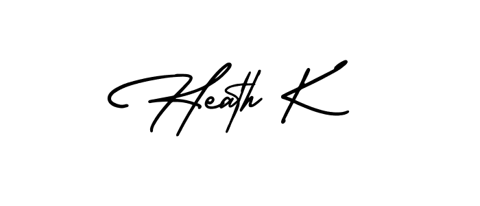 Also You can easily find your signature by using the search form. We will create Heath K name handwritten signature images for you free of cost using AmerikaSignatureDemo-Regular sign style. Heath K signature style 3 images and pictures png