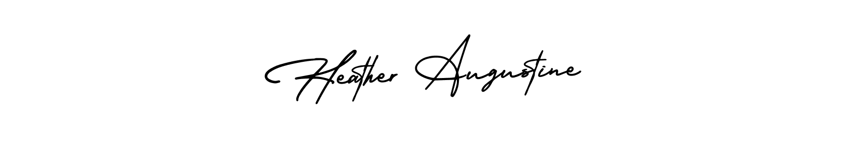 Best and Professional Signature Style for Heather Augustine. AmerikaSignatureDemo-Regular Best Signature Style Collection. Heather Augustine signature style 3 images and pictures png