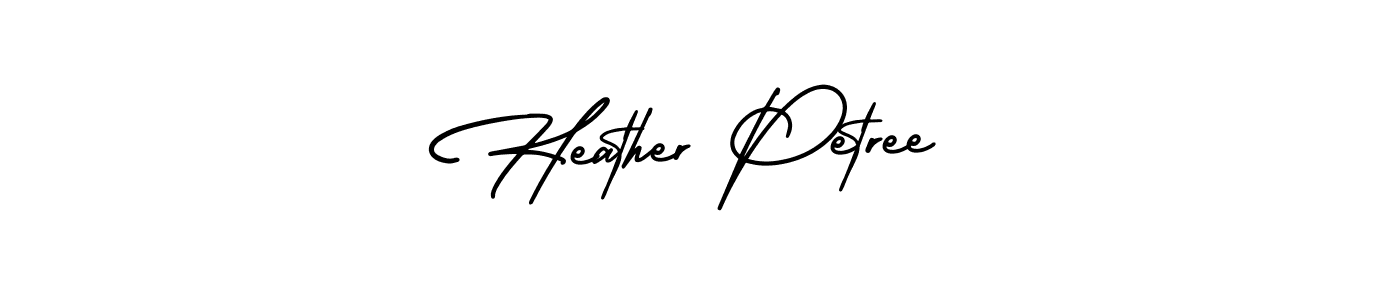 Also we have Heather Petree name is the best signature style. Create professional handwritten signature collection using AmerikaSignatureDemo-Regular autograph style. Heather Petree signature style 3 images and pictures png