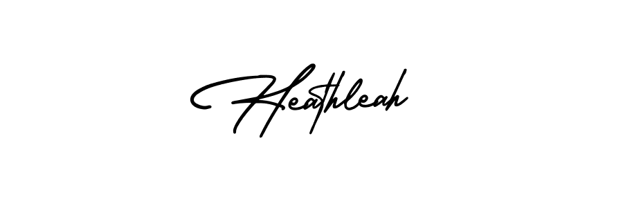 Create a beautiful signature design for name Heathleah. With this signature (AmerikaSignatureDemo-Regular) fonts, you can make a handwritten signature for free. Heathleah signature style 3 images and pictures png